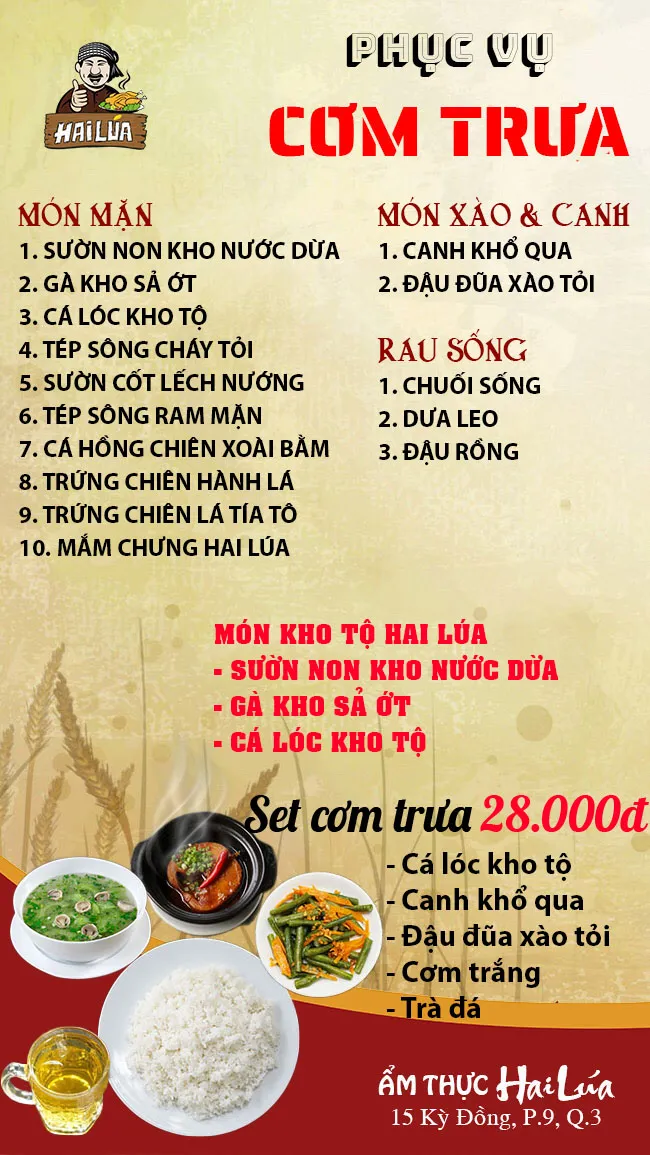 CƠM TRƯA NGÀY 01-02-2024 