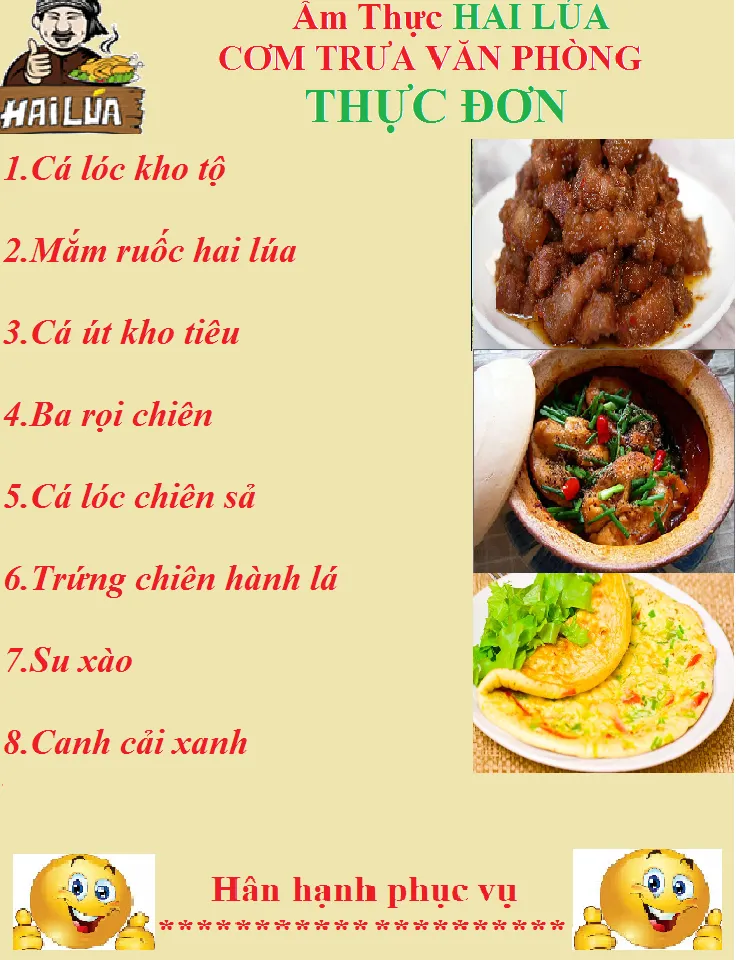 THỰC ĐƠN NGÀY 16-07-2020 