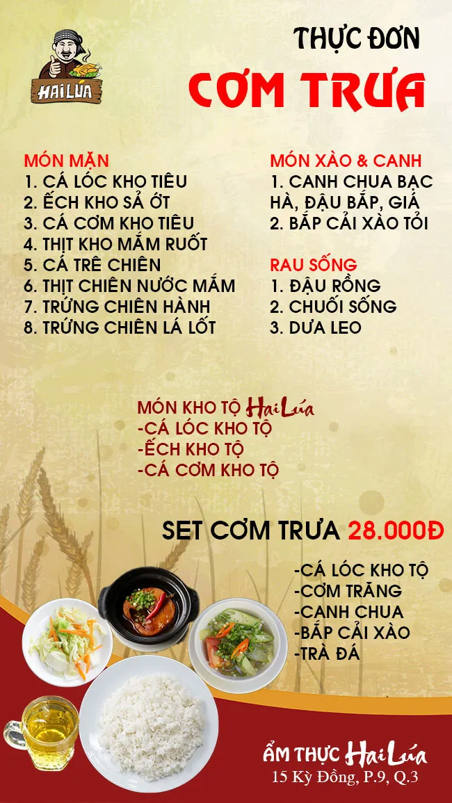 CƠM TRƯA NGÀY 06-09-2022 