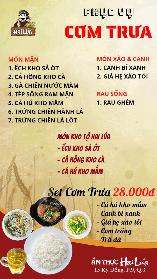 CƠM TRƯA NGÀY 16-02-2023 