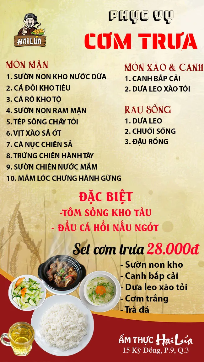 CƠM TRƯA NGÀY 08-12-2025 