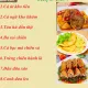 THỰC ĐƠN NGÀY 06-08-2020