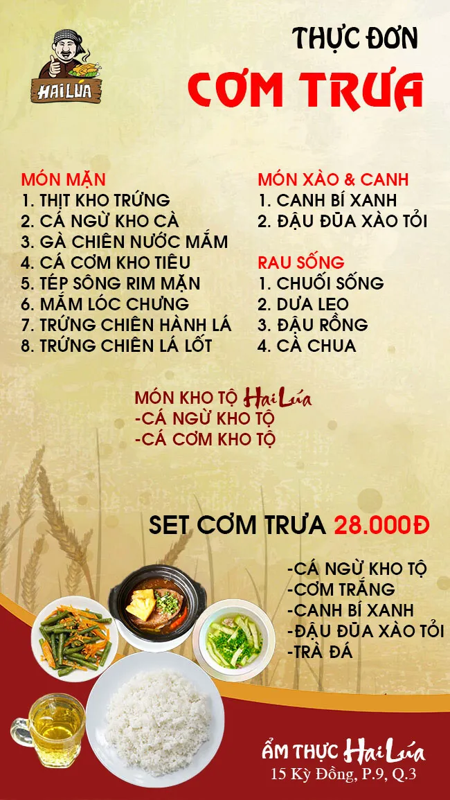 CƠM TRƯA NGÀY 12-09-2022 
