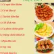THỰC ĐƠN NGÀY 16-09-2020