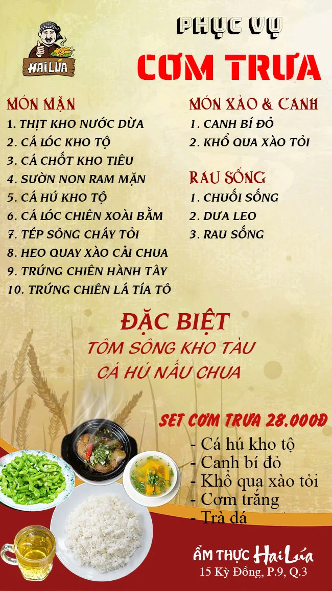 CƠM TRƯA NGÀY 20-01-2026 