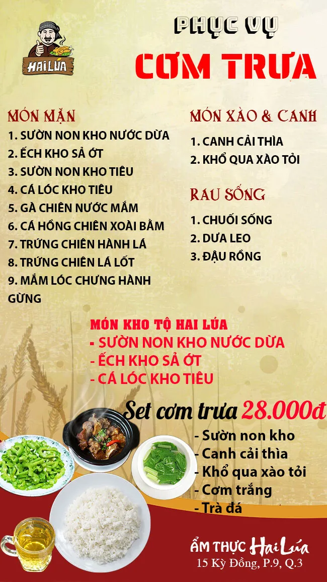 CƠM TRƯA NGÀY 16-02-2024 