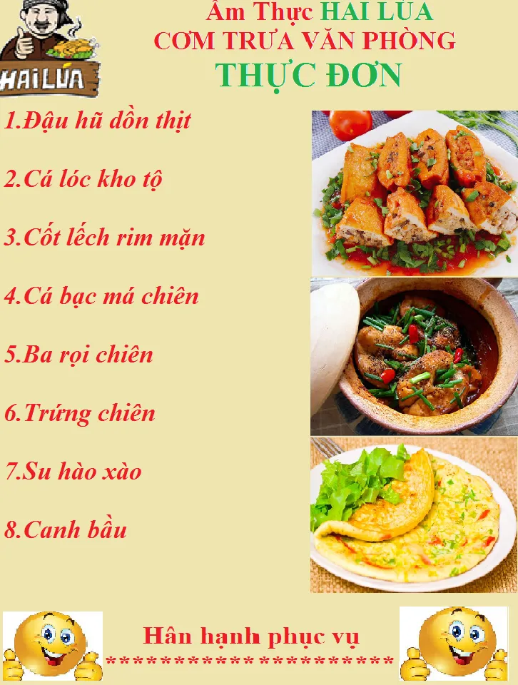 THỰC ĐƠN NGÀY 02-06-2020 