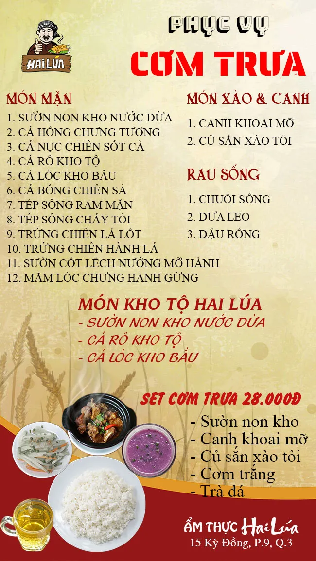 CÁC MÓN KHAI VỊ