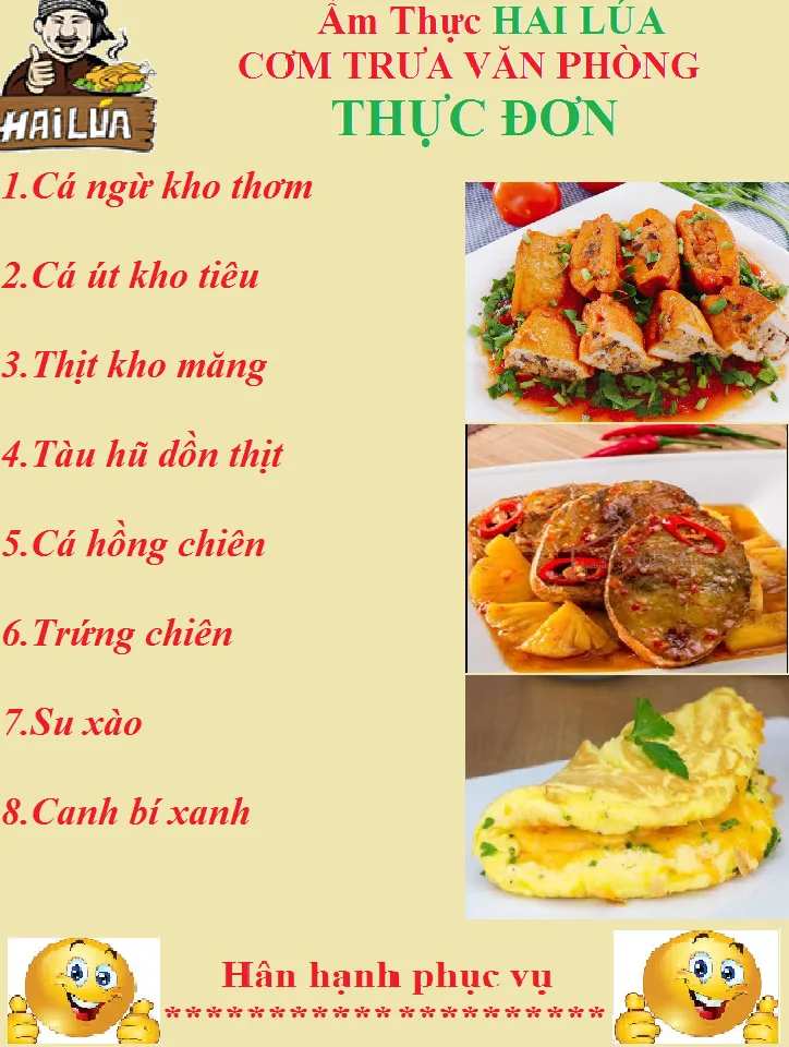 THỰC ĐƠN NGÀY 28-05-2020 