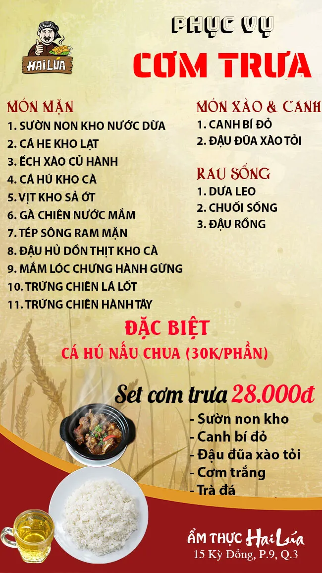 CƠM TRƯA NGÀY 27-08-2025 