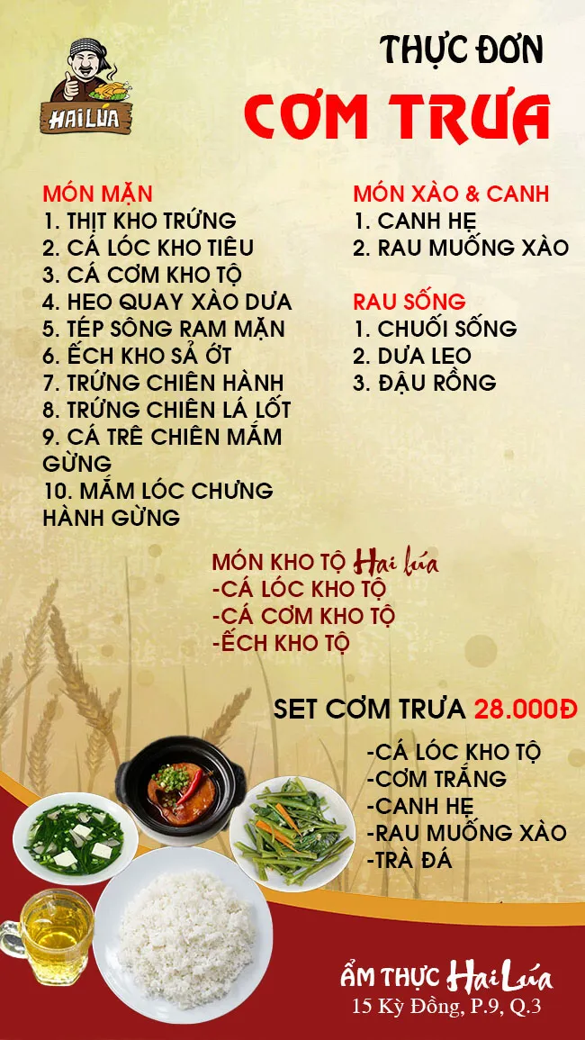 CƠM TRƯA NGÀY 22-08-2022 