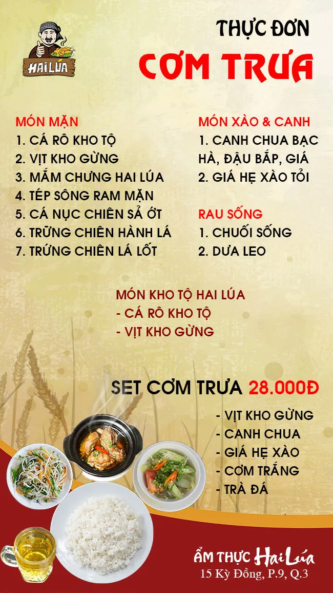 CƠM TRƯA NGÀY 07-01-2023 