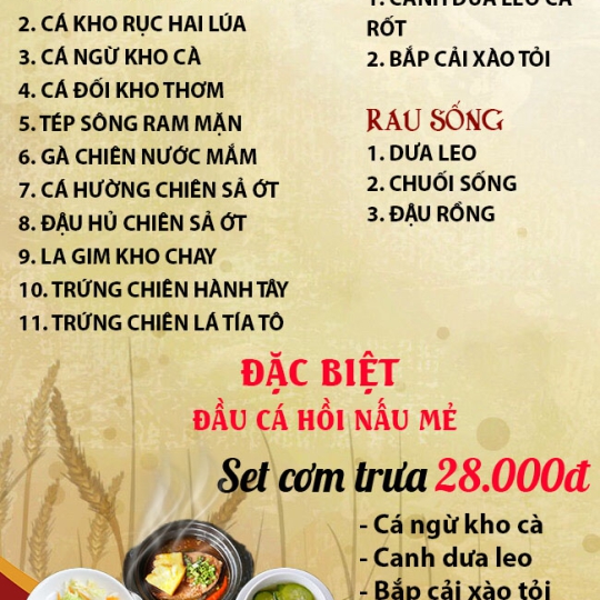 Cơm trưa 26-07-2026