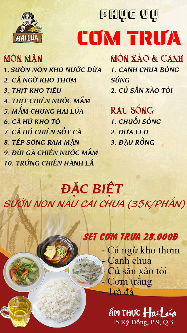 Ẩm thực Hai Lúa