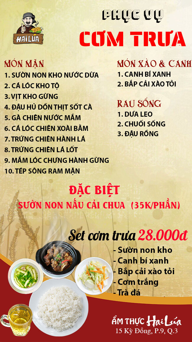 Ẩm thực Hai Lúa