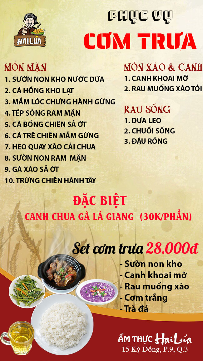 Ẩm thực Hai Lúa