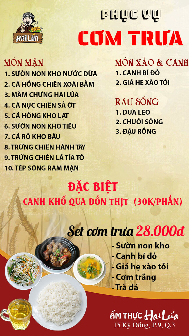 Ẩm thực Hai Lúa