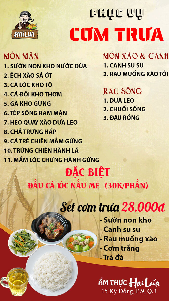 Ẩm thực Hai Lúa