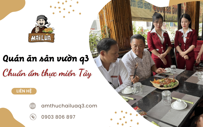 Quán ăn sân vườn quận 3