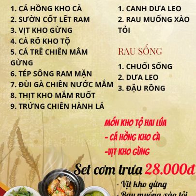 CƠM TRƯA NGÀY 24-05-2023