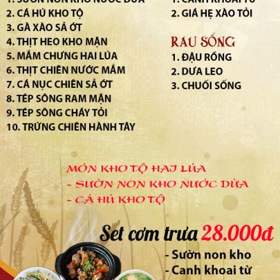 CƠM TRƯA NGÀY 12-12-2024