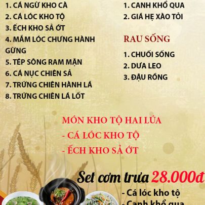CƠM TRƯA NGÀY 17-08-2023