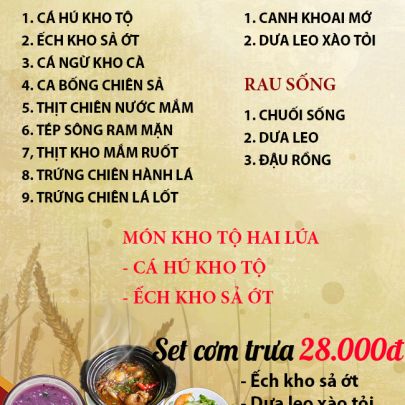 CƠM TRƯA NGÀY 01-06-2023