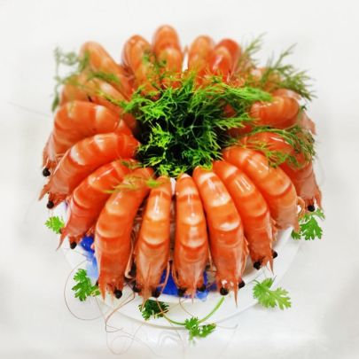 Tôm sú hấp nước dừa