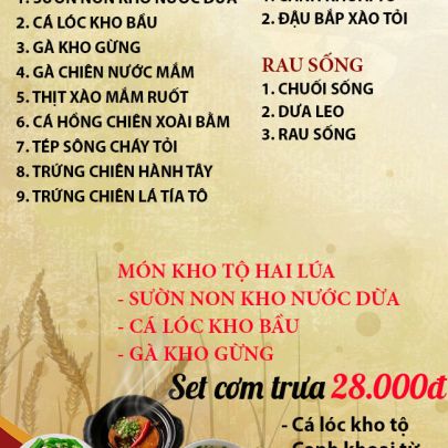 CƠM TRƯA NGÀY 21-01-2025