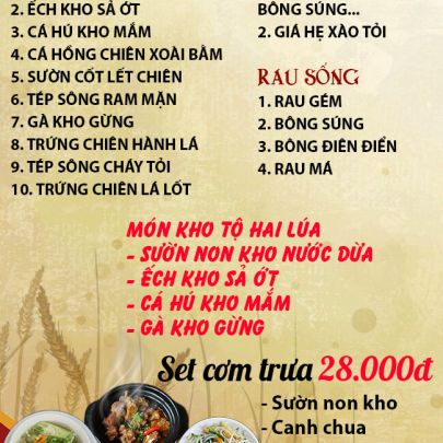 CƠM TRƯA NGÀY 18-07-2024