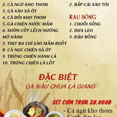 CƠM TRƯA NGÀY 26-06-2025