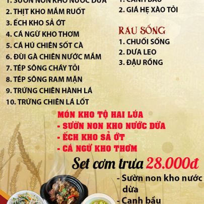 CƠM TRƯA NGÀY 02-04-2024