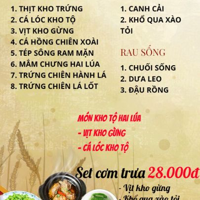 CƠM TRƯA NGÀY 11-04-2023