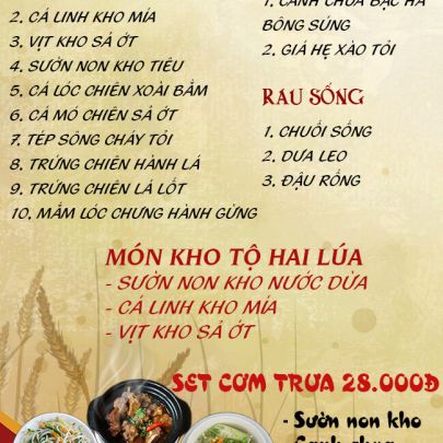 CƠM TRƯA NGÀY 12-04-2024