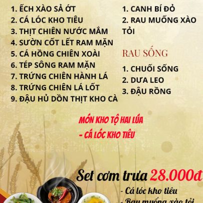 CƠM TRƯA NGÀY 31-03-2023