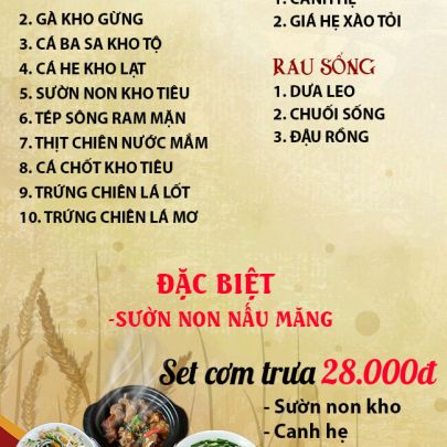 CƠM TRƯA NGÀY 24-09-2025