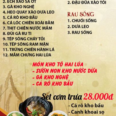 CƠM TRƯA NGÀY 13-06-2024