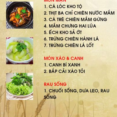 CƠM TRƯA NGÀY 24-05-2022