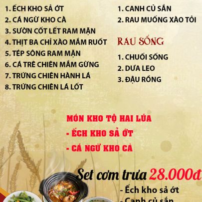 CƠM TRƯA NGÀY 01-08-2023
