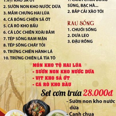 CƠM TRƯA NGÀY 04-04-2024