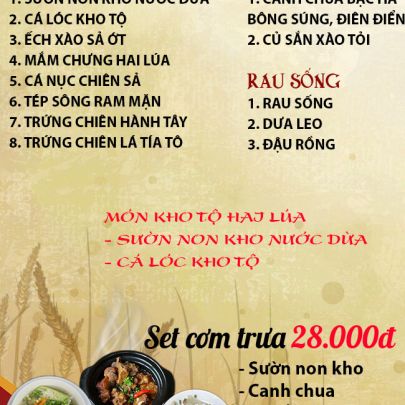 CƠM TRƯA NGÀY 09-01-2025