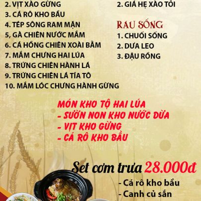 CƠM TRƯA NGÀY 24-07-2024