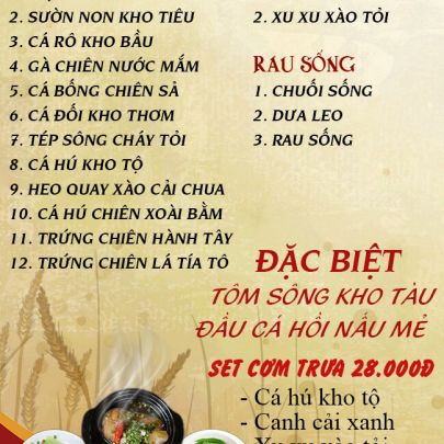 CƠM TRƯA NGÀY 23-01-2026