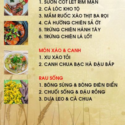 CƠM TRƯA NGÀY 22-03-2022