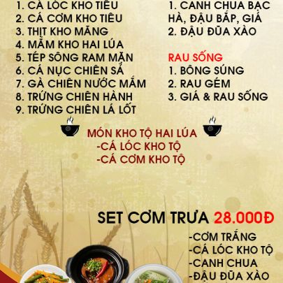 CƠM TRƯA NGÀY 04-08-2022