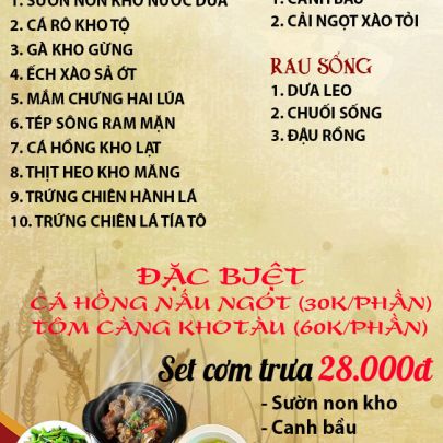 CƠM TRƯA NGÀY 06-05-2025