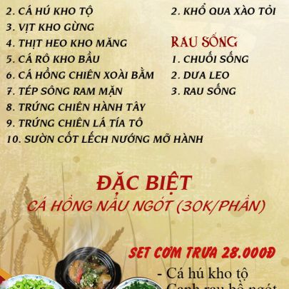 CƠM TRƯA NGÀY 16-04-2025