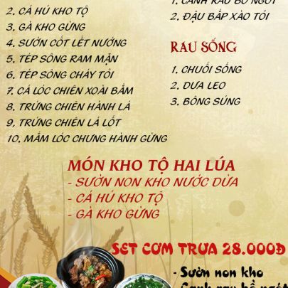 CƠM TRƯA NGÀY 15-05-2024