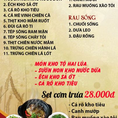 CƠM TRƯA NGÀY 11-04-2024