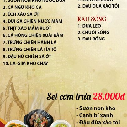 CƠM TRƯA NGÀY 08-07-2025